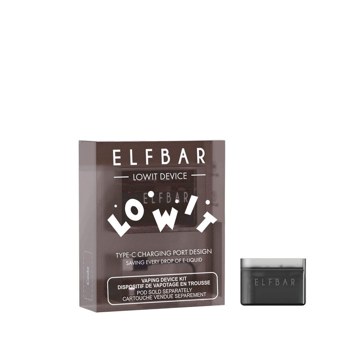 Elf Bar Lowit Vape Battery Battery Elf Bar Black 