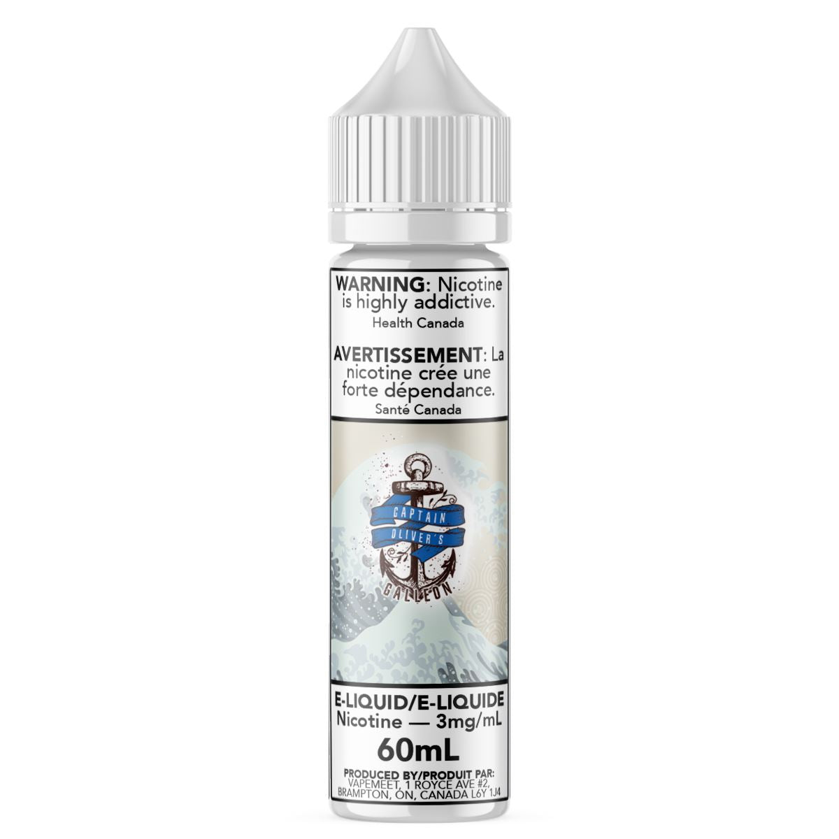 Captain Oliver's - Galleon E-Liquid Captain Oliver's Custards & Puddings 60mL 0 mg/mL 