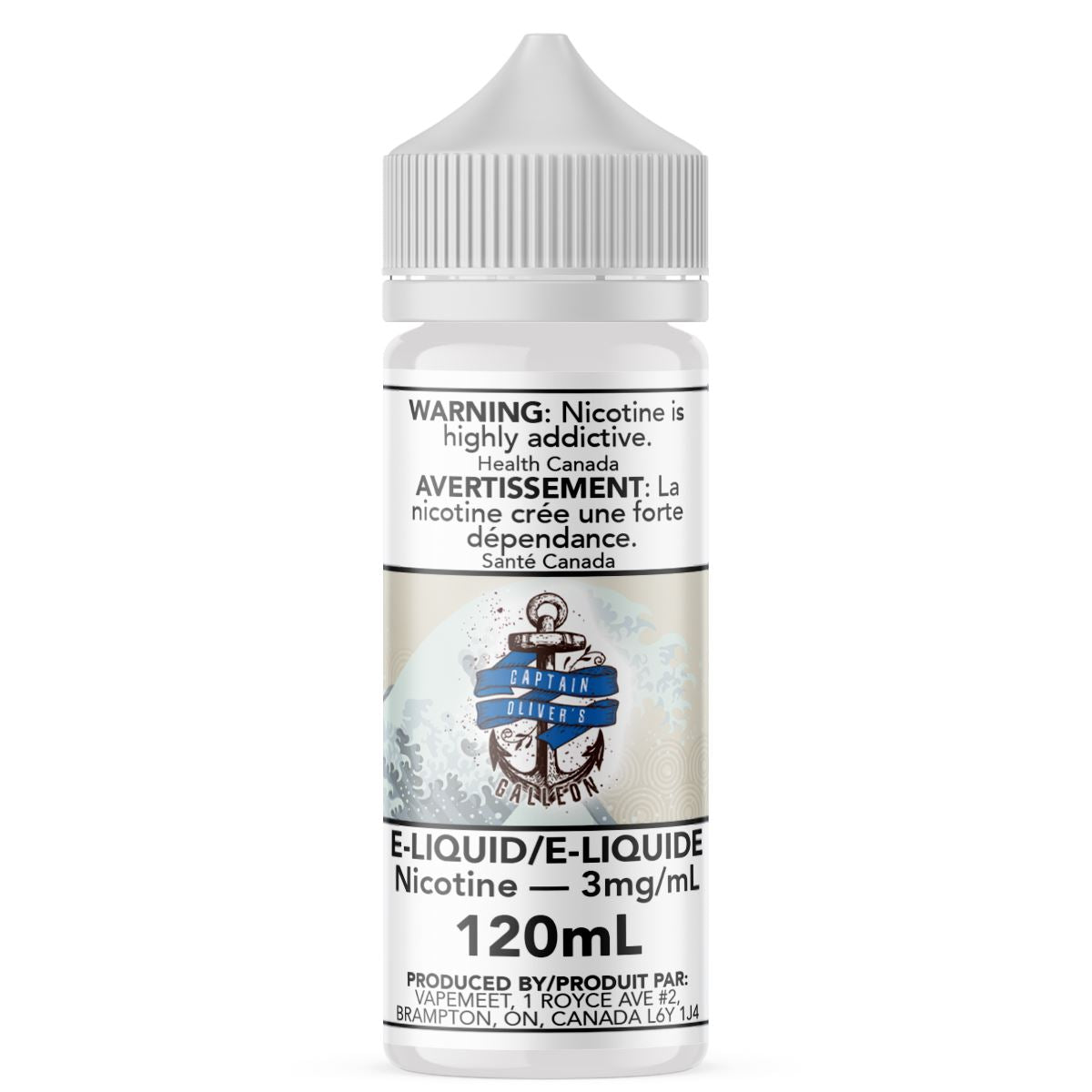 Captain Oliver's - Galleon E-Liquid Captain Oliver's Custards & Puddings 120mL 0 mg/mL 