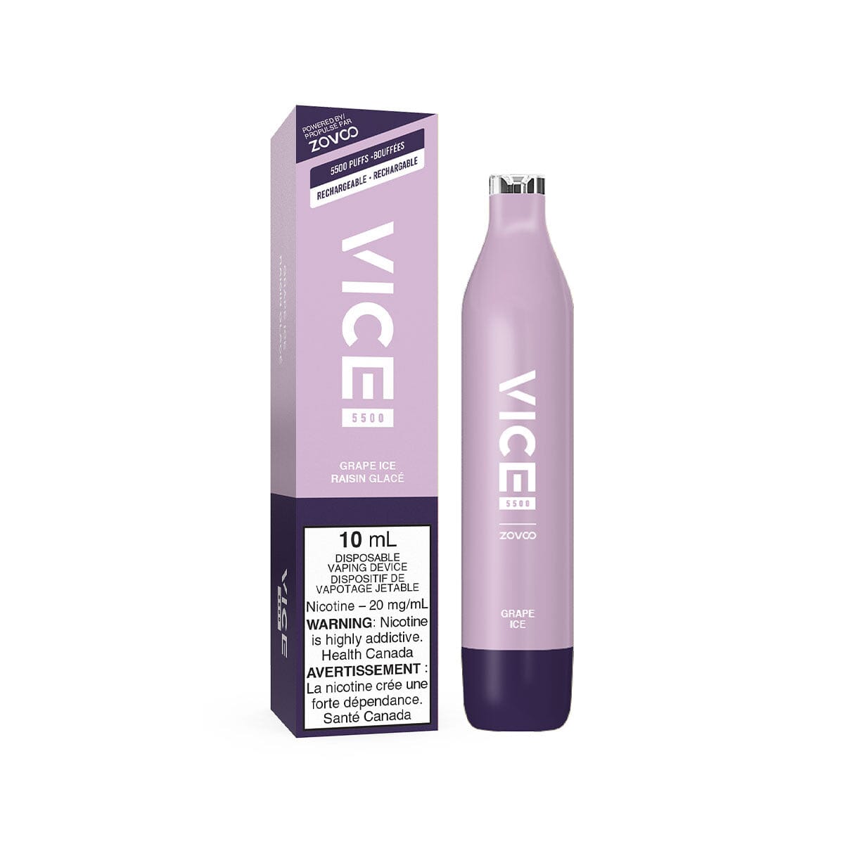 Vice 5500 Grape Ice Disposable Vape Pen Disposable Vice 20mg/mL 