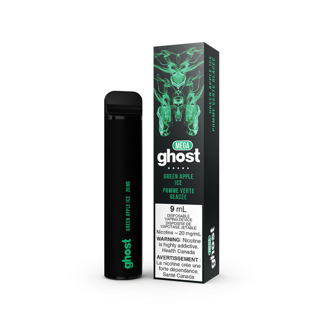 Ghost Mega Disposable - Green Apple Ice Disposable Ghost Disposable 20mg/mL 