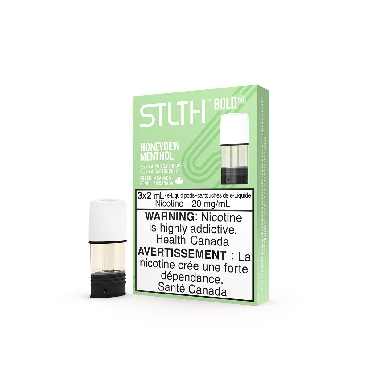 STLTH - Honeydew Menthol Pods Pre-filled Pod STLTH 20mg/mL (Bold 50) 