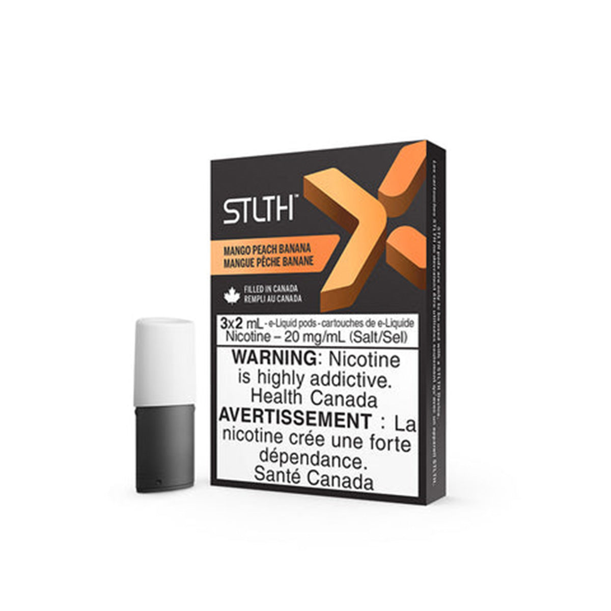 STLTH - Mango Peach Banana Pods (STLTH X) Pre-filled Pod STLTH 20mg/mL 