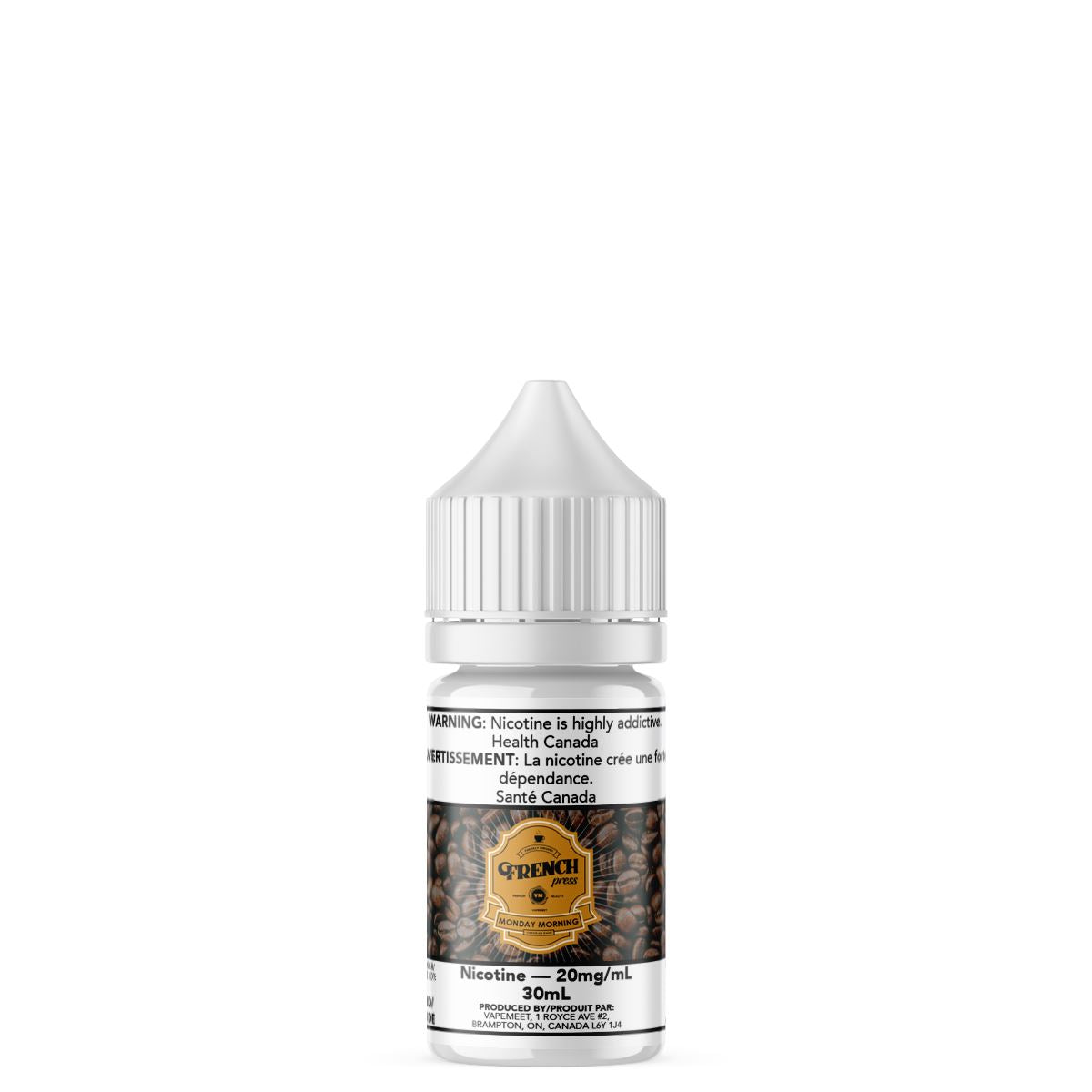 French Press Salted - Monday Morning E-Liquid French Press Salted 30mL 20 mg/mL 