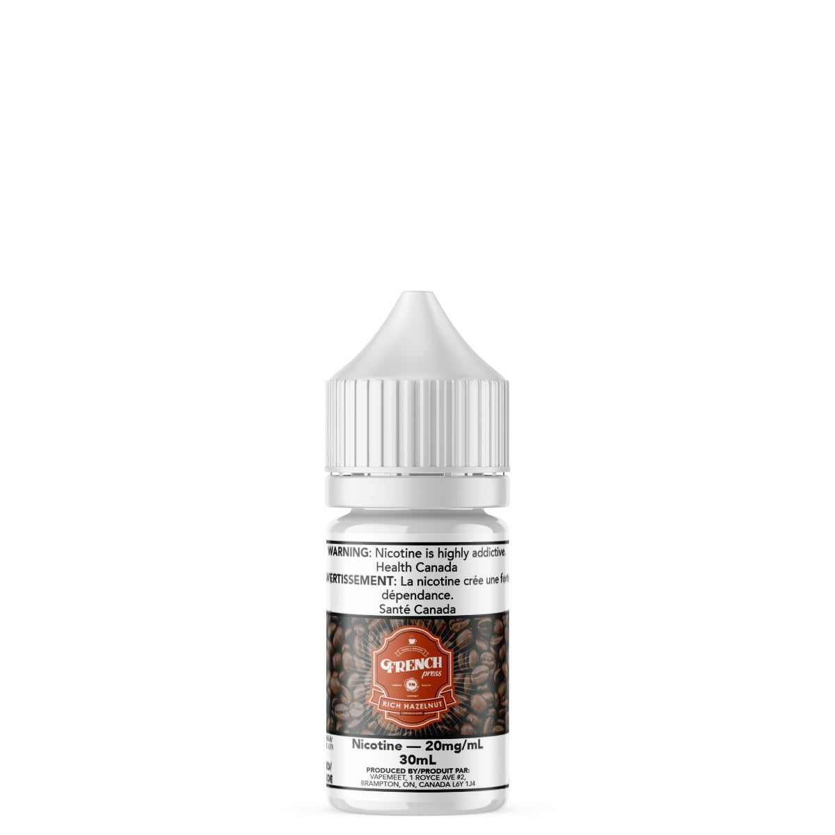 French Press Salted - Rich Hazelnut E-Liquid French Press Salted 30mL 20 mg/mL 