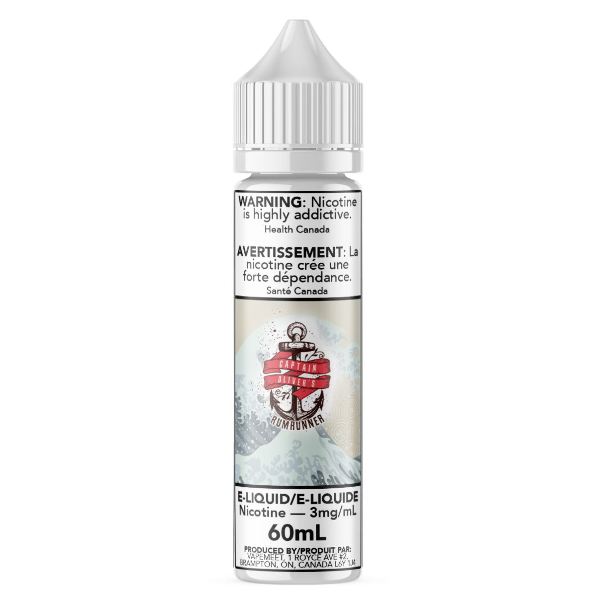 Captain Oliver's - Rumrunner E-Liquid Captain Oliver's Custards & Puddings 60mL 0 mg/mL 