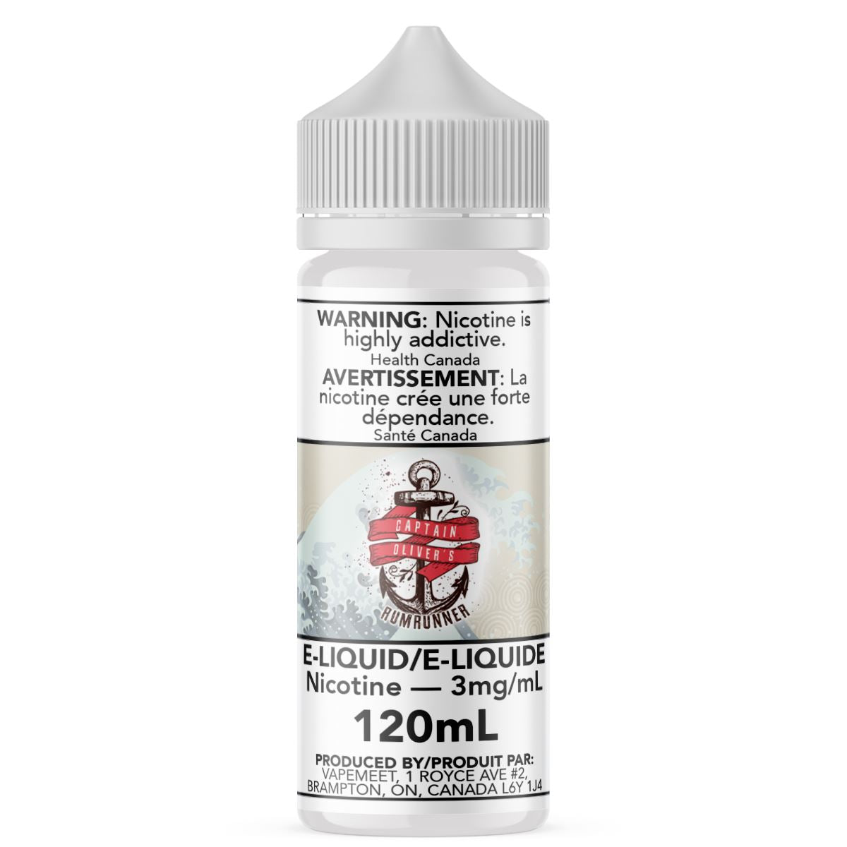 Captain Oliver's - Rumrunner E-Liquid Captain Oliver's Custards & Puddings 120mL 0 mg/mL 