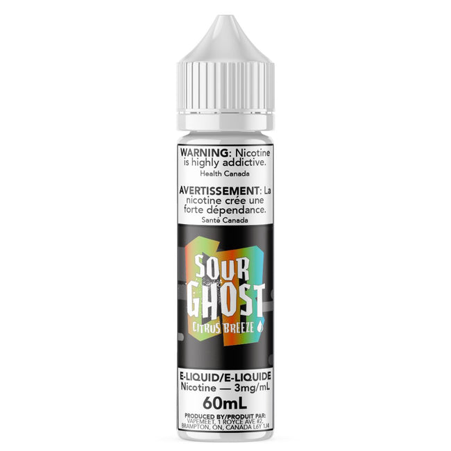 Ghosted - Sour Ghost Citrus Breeze E-Liquid Ghosted 60mL 0 mg/mL 