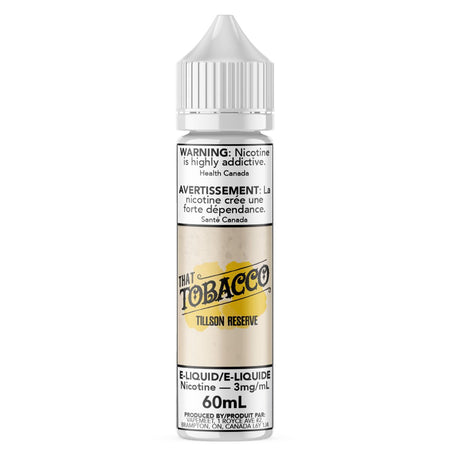 That Tobacco - Tillson Reserve E-Liquid That Tobacco 60mL 0 mg/mL 