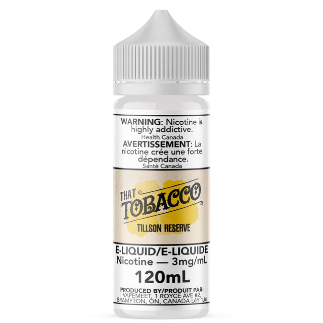 That Tobacco - Tillson Reserve E-Liquid That Tobacco 120mL 0 mg/mL 
