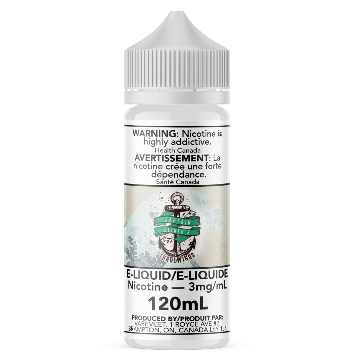 Captain Oliver's - Tradewinds E-Liquid Captain Oliver's Custards & Puddings 120mL 0 mg/mL 