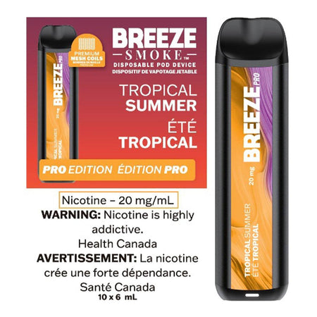 Breeze Pro Tropical Summer Disposable Breeze Smoke 20mg/mL 