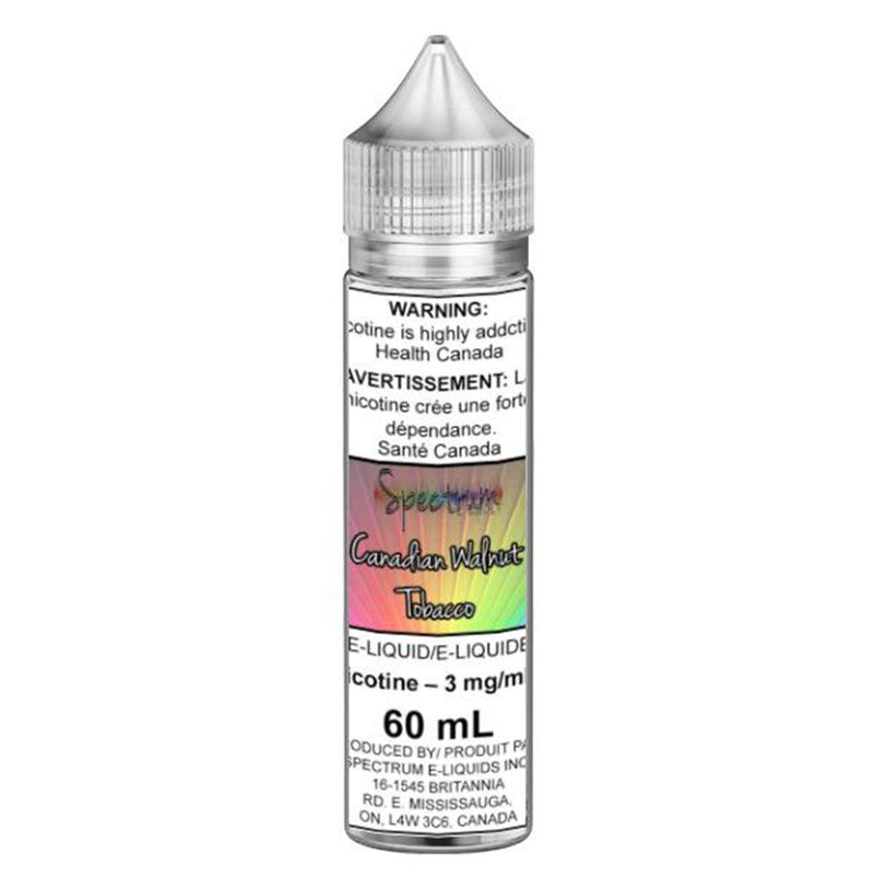 Spectrum - Canadian Walnut Tobacco E-Liquid Spectrum E-Liquids 60mL 0 mg/mL 
