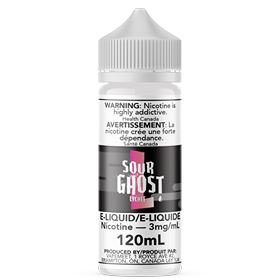 Sour Ghost - Lychee E-Liquid Ghosted 120mL 0 mg/mL 